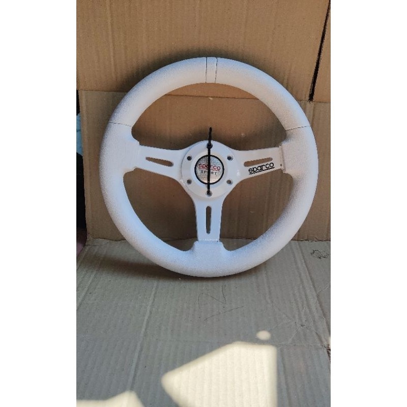 Stir Setir racing 12 inch full putih mewah dan elegant
