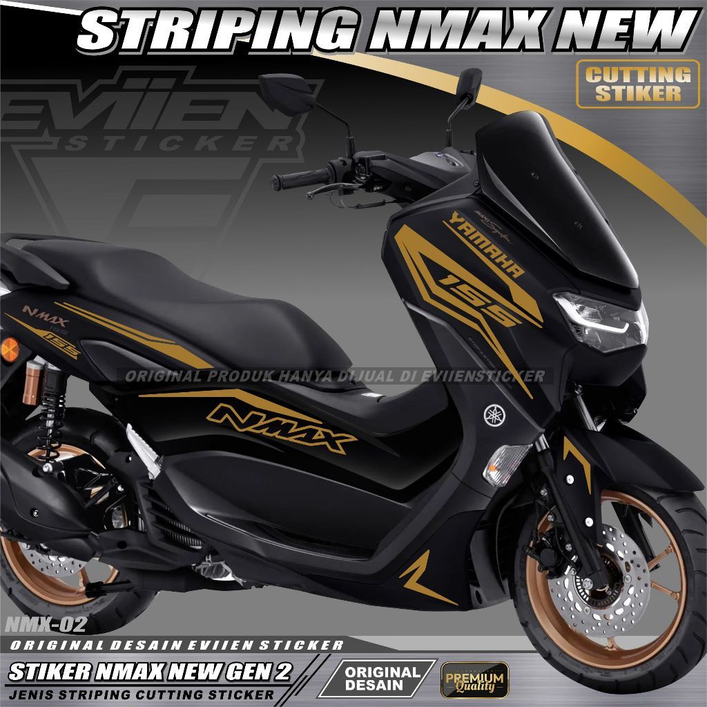 evin.sticker STIKER STRIPING MOTOR NMAX NEW 2020 2021 2022 2023 2024 SETIKER VARIASI CUTTING STICKER