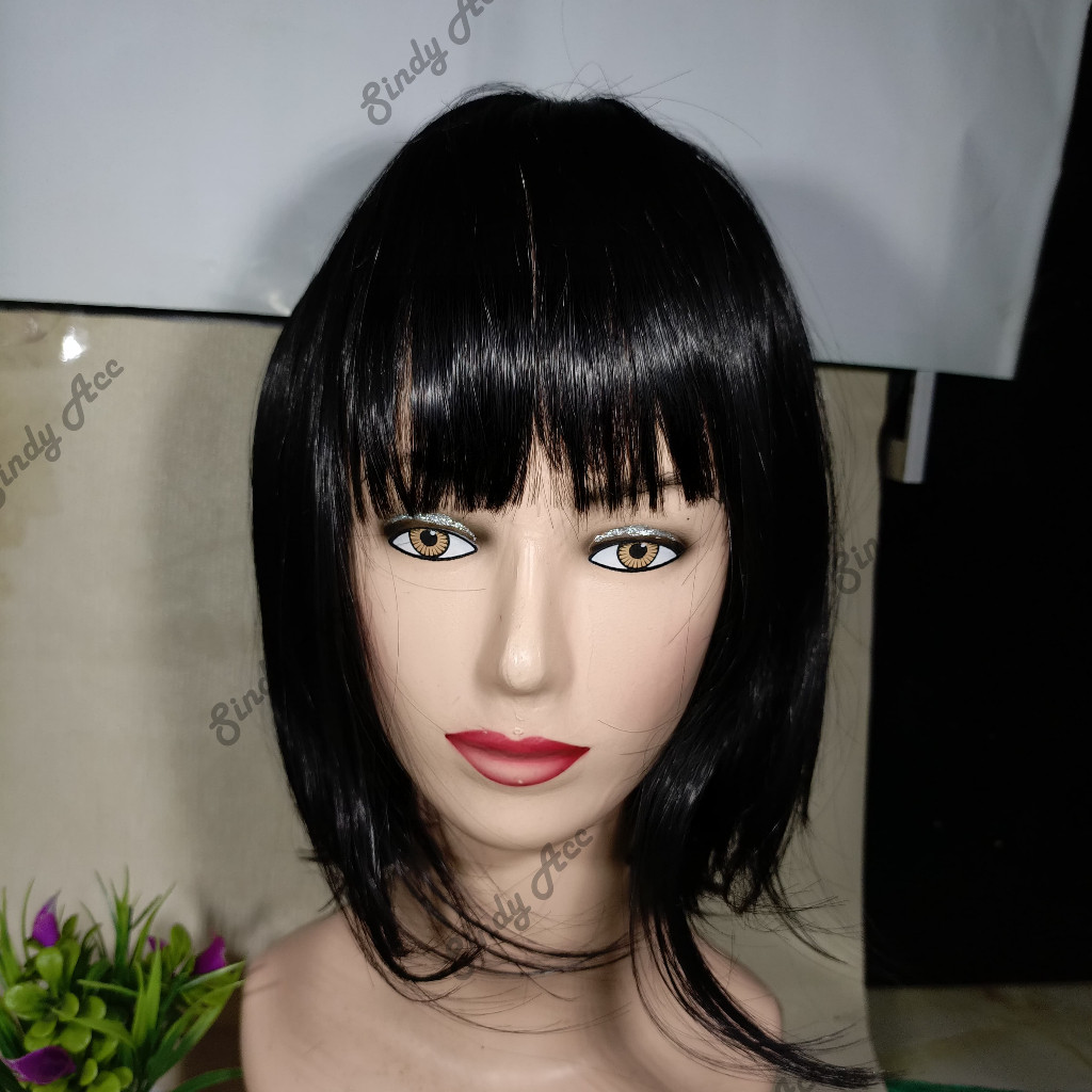 WIG Bob / Wig poni Pendek / Rambut palsu bob murah / Wig bob