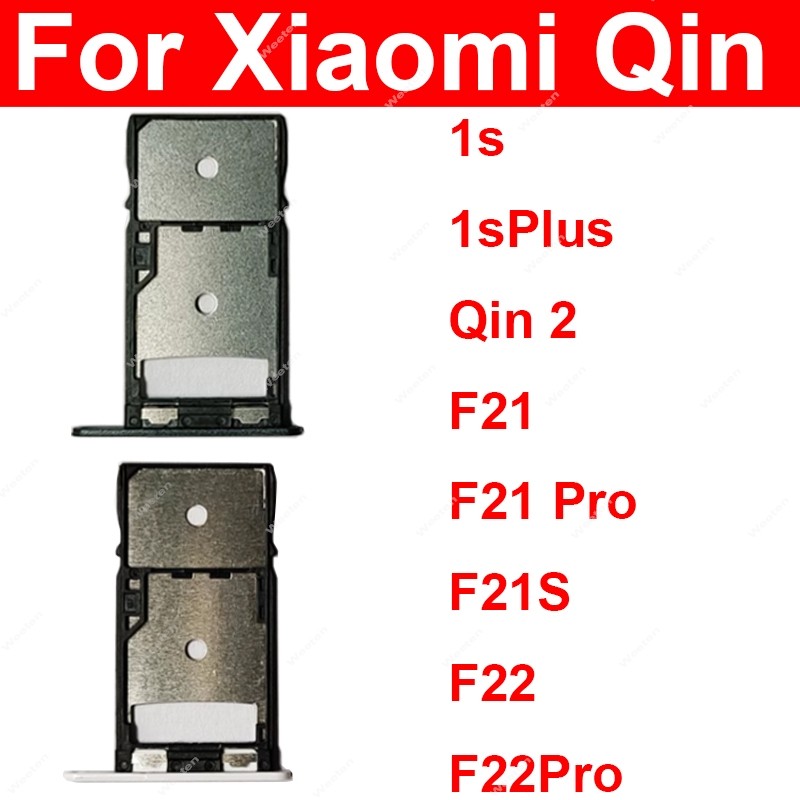 Sim Card Tray Holder For Xiaomi Qin 1S 1S Plus+ Qin 2 F21 F21S F22 Pro SIM Card Slot Reader Socket A