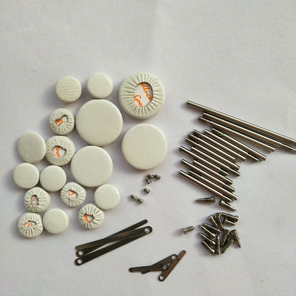 Clarinet Repair Parts Screws,parts+ whole set of clarinet sheepskin pads