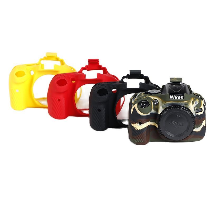 Silicone Armor Skin Case  Camera  bag For Nikon D7100 D7200 D5100 D5200 D5300 D750 D5600 D3200 D3300