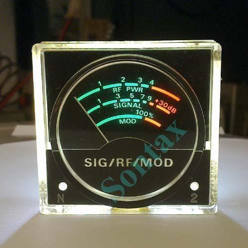 vu meter bulat panel signal radio analog bitx ssb cb HF transceiver ...Eletronik
