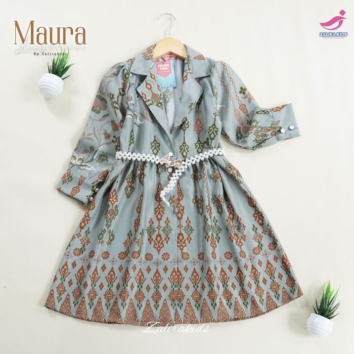 Zalira Kids ginal Maura Dress Long Blazer anak Perempuan Multifungsi usia 2 - 7 Tahun Baju Lebaran a