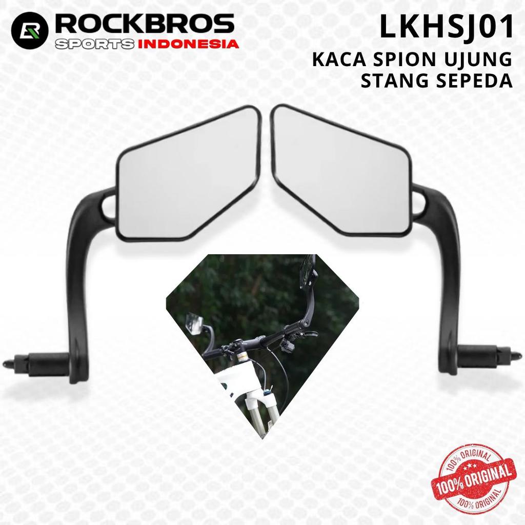 ROCKBROS LKHSJ01 Kaca Spion Ujung Stang End Bar Sepeda Anti Gores Tutup Stang Grip Kaca Spion 360° A