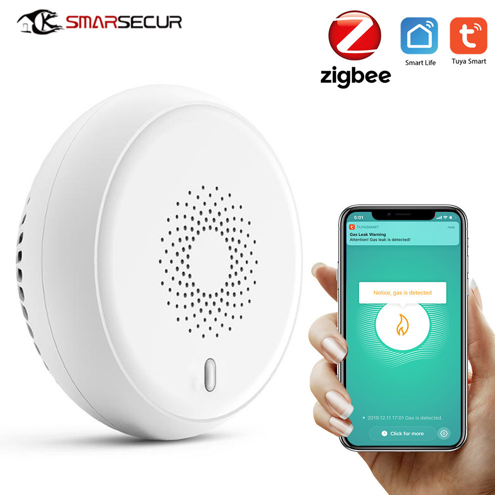 tuya ZigBee Stencil Smart Gas Detector - Wireless Gas Sensor - Gas Leak Detector