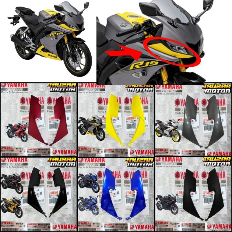 Panel Garnis Cover Samping Lampu R15 VVA V3 Kecil Kiri Kanan BK6-F172H-00 BK6-F172G-00 ORIGINAL YAMA