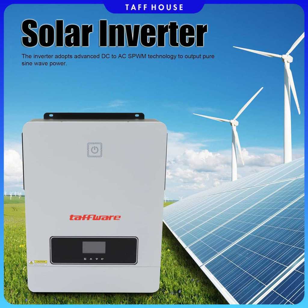 Taffware Inverter Solar Controller Hybrid DC 48V to AC 230V 10200W - MAX-10.2KW
