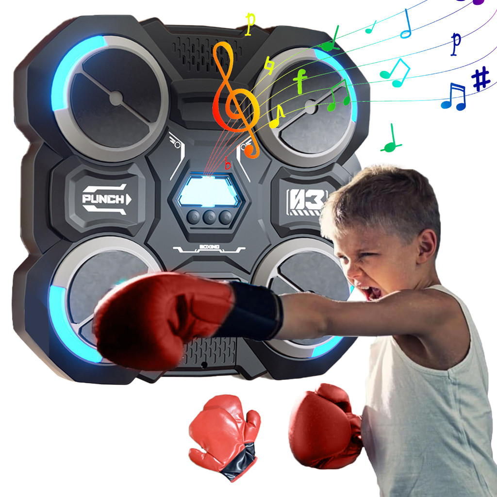 Funny Music Boxing Machine For Children Smart Music Boxing Machine Wall Mounted Decompression Wall T