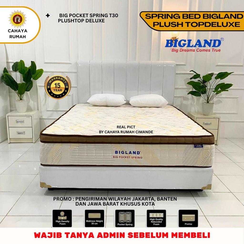Cahaya Rumah Bojong Gede - Springbed Bigland / Big Pocket Spring / Tinggi Kasur 30 cm / Tempat Tidur