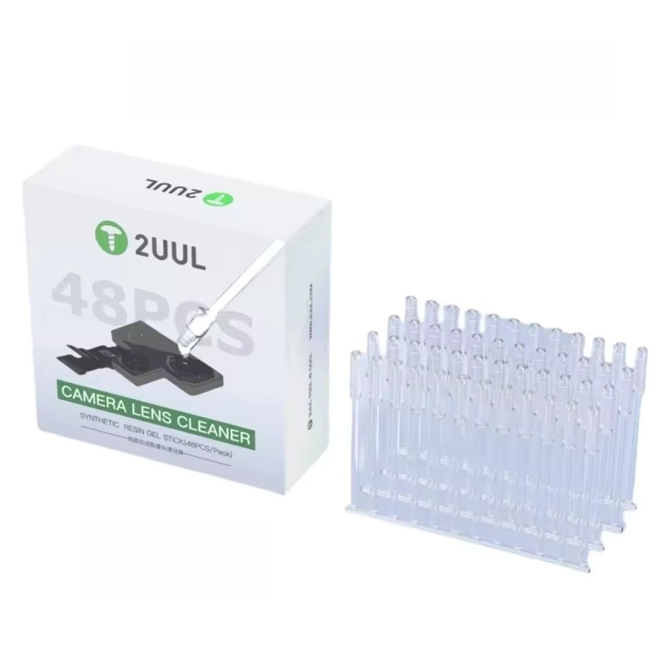 2UUL CL21 Camera Lens Cleaner Synthetic Resin Gel Stick 48pcs/box Dust Fingerprint Removal for Phone