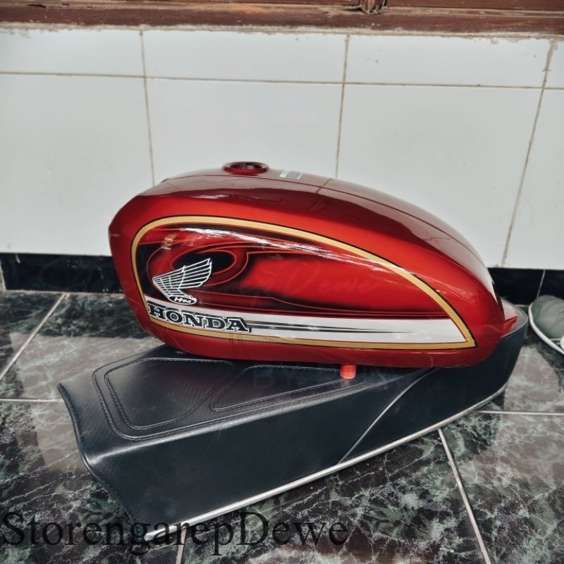 tangki honda cb100 tangki merah set jog bahan galvanis tangki doraemon tangki grafis merah tangki se