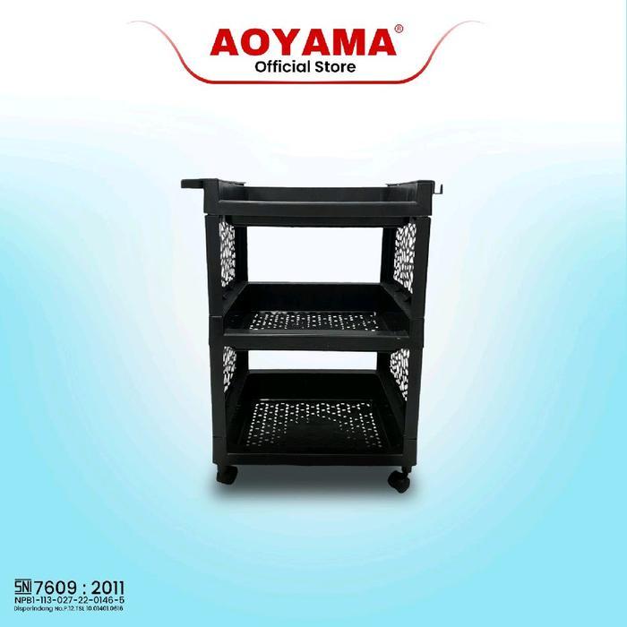 Livique Home (COD)RAK PLASTIK SERBAGUNA 3 RAK PLASTIK AOYAMA / PREMIUM