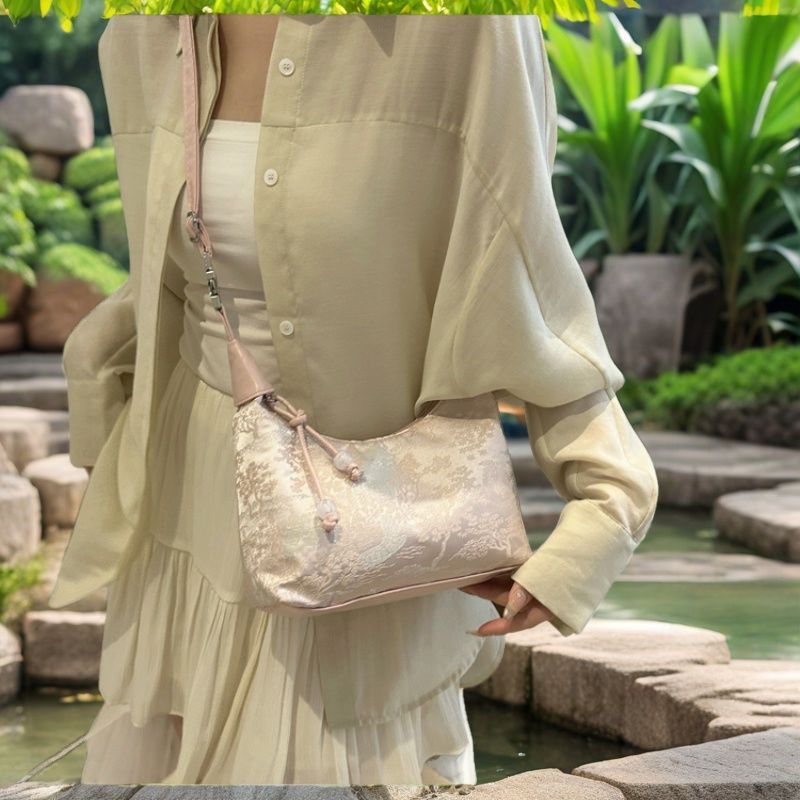 Tas Tangan Gaya Cina Baru Tas Selempang Gaya Cina Tas Pergelangan Tangan Wanita