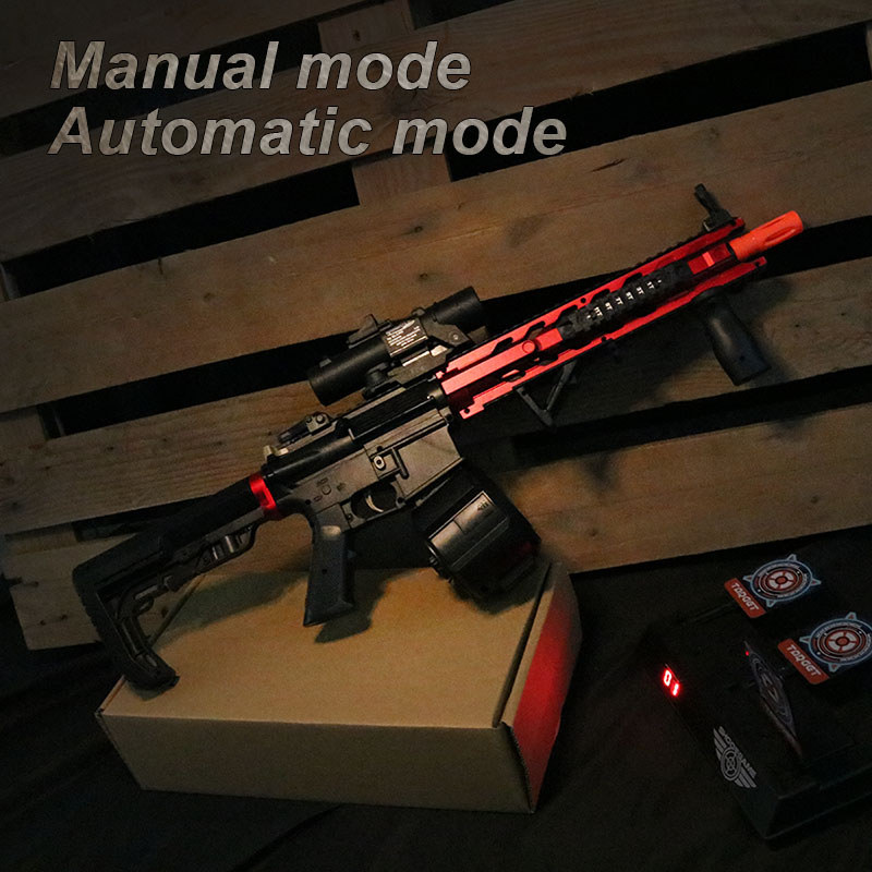 M4 Electric Gel Ball Blaster Toys, Manual/Automatic  Eco-Friendly Splatter Ball Blaster, Suitable Fo