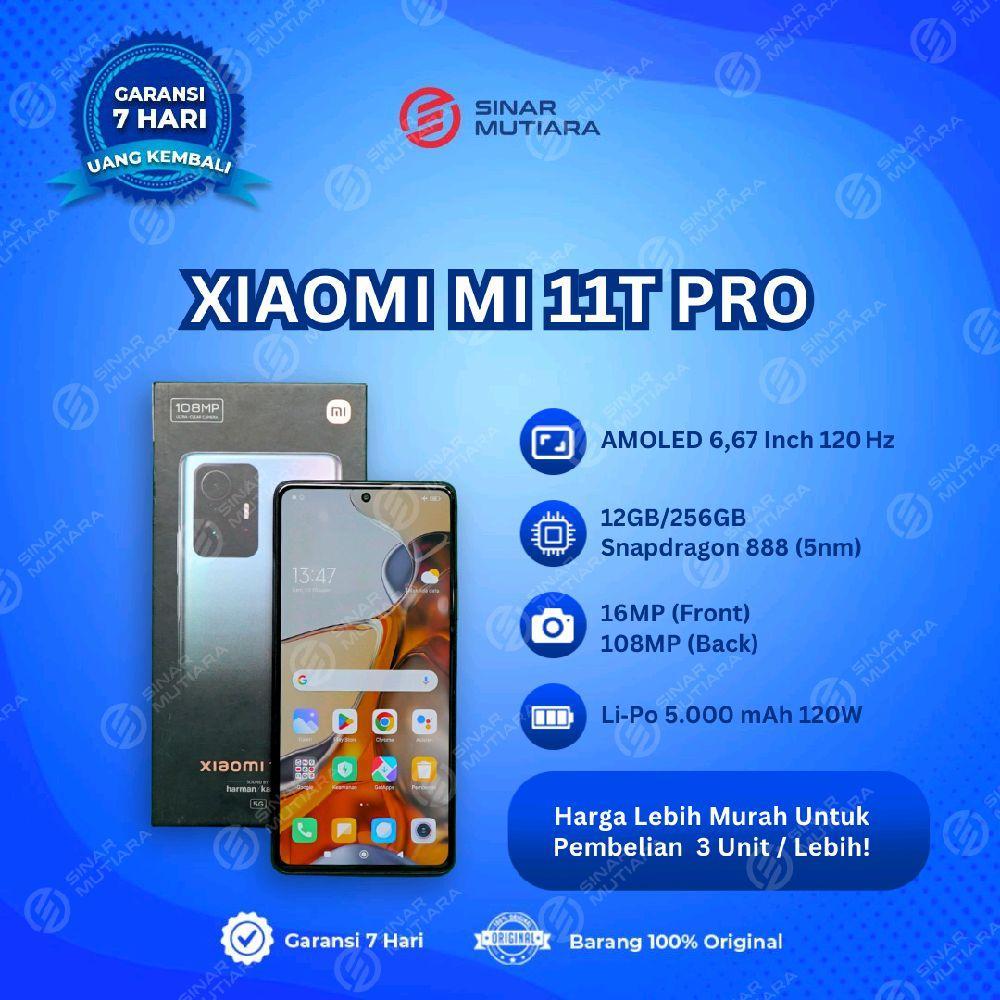 XIAOMI MI 11T PRO 12/256 GB HP SECOND ORIGINAL SINAR MUTIARA CELL