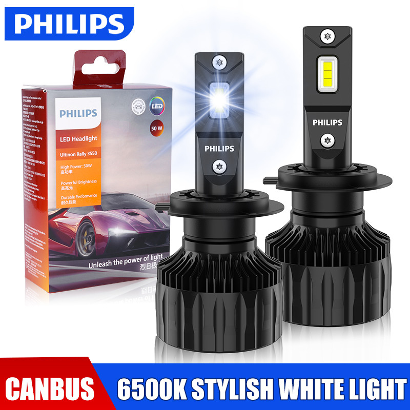 Philips Ultinon Rally 100W 3550 H7 Led Headlights High Power H4 H8 H9 H11 9005 HB3 9006 HB4 9012 HIR