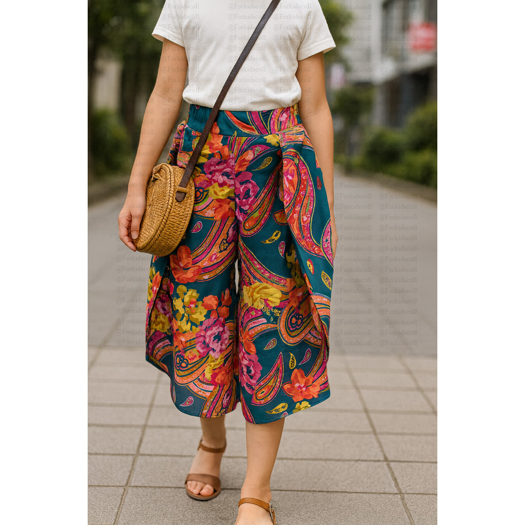 Celana Kulot Batik Anak Perempuan Casual