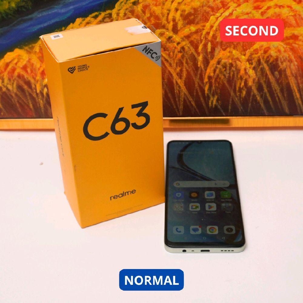 REALME C63 6/128 GB  HP SECOND ORIGINAL SINAR MUTIARA CELL