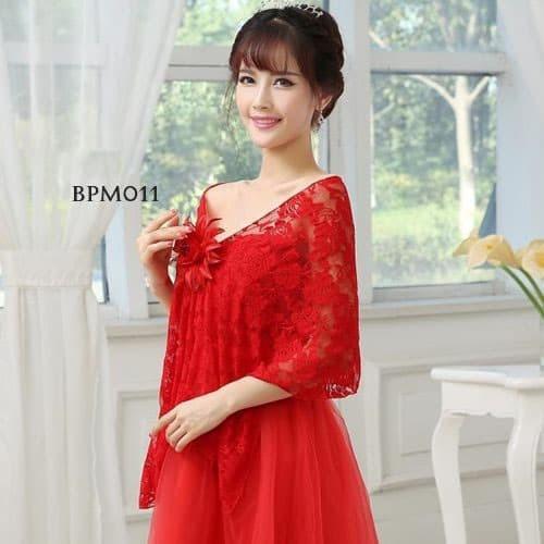 Bolero Pesta Bridal Modern  Jual Bolero Brukat Wedding  BPM011