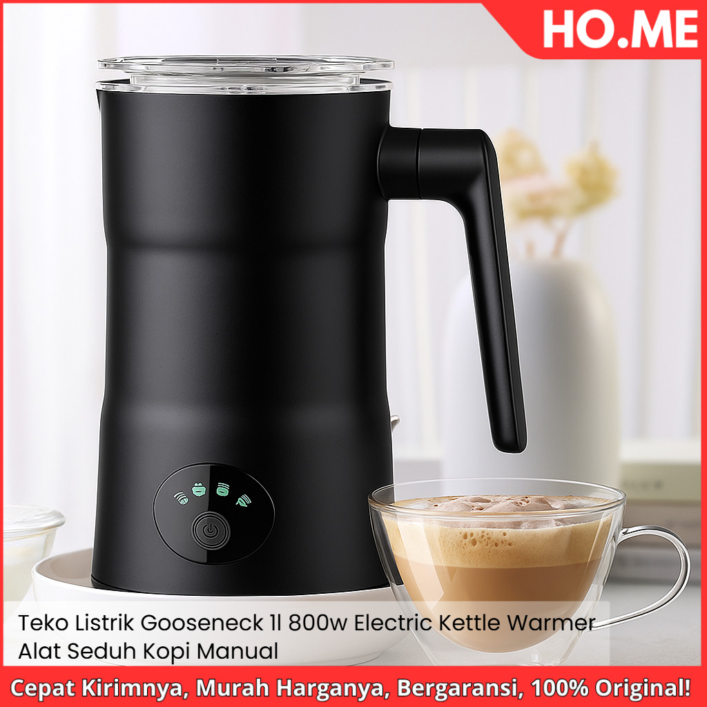 [HO.ME] Teko Listrik Gooseneck 1L 800W - Electric Kettle Warmer - Alat Seduh Kopi Manual