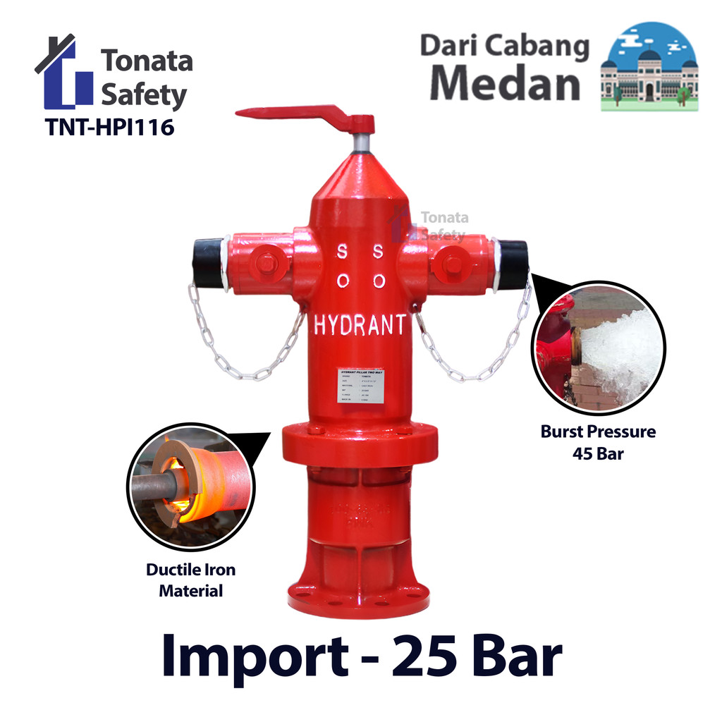 Hydrant Pillar Tonata Two Way Instantaneous / Hydrant Pillar Two Way Import / Pilar Hydrant Two Way 