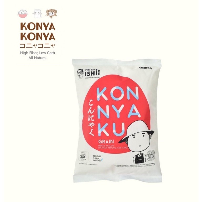 [KITCHLY] Konnyaku Grain / Konnyaku Rice - Beras Konnyaku / Shirataki Rice - Beras Shirataki 250g