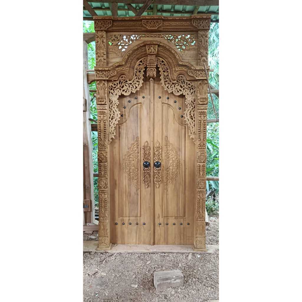 Pintu Gebyok Minimalis Jati