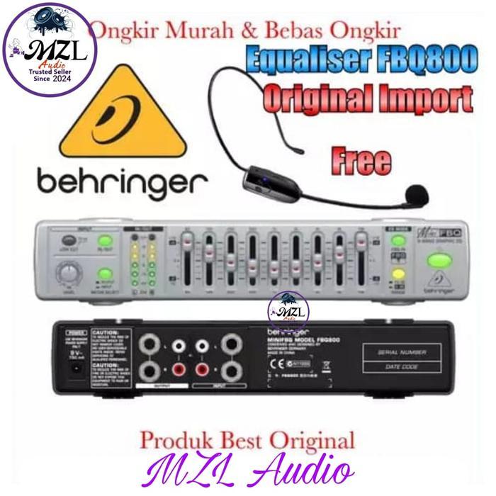 Equaliser Behringer Mini Fbq800New original Import Asli garansi 1tahun
