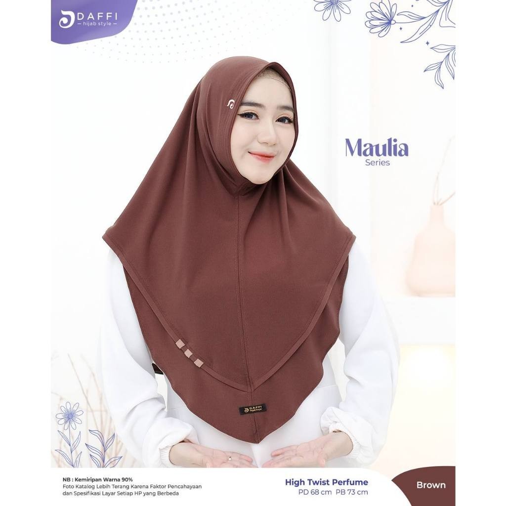 DAFFI HIJAB ORI- Bergo Maulia High Twist Parfume