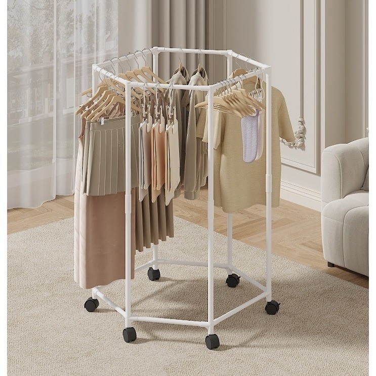ALDEA Rak Gantungan Baju Putar 360 Etalase Baju / Stand Hanger Gantungan Baju Portable Serbaguna