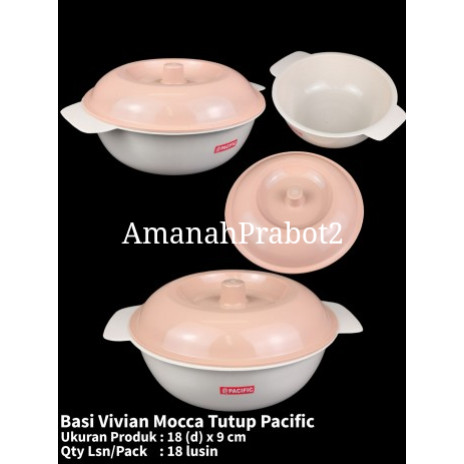 Basi Tutup Viviann Mocca Basi Bulat + Tutup Plastik Vivian Pasific