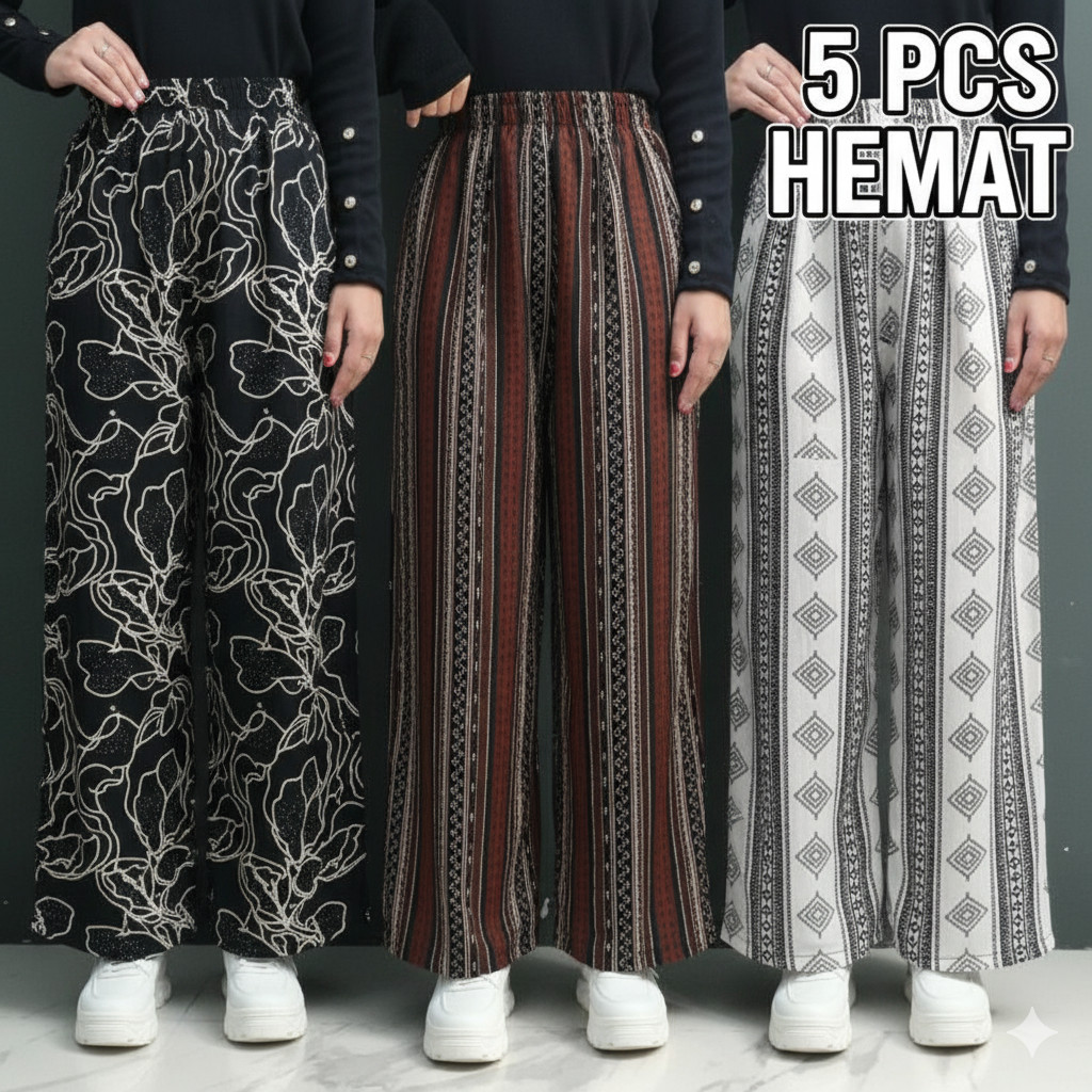 5 PCS KULOT RAYON IMPORT QUALITY