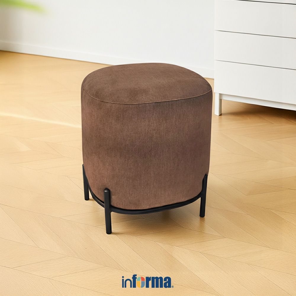 Informa Snowden Bangku Fabric Multipurpose Stool Bangku Makan Cafe Restoran Serbaguna Furniture Inte
