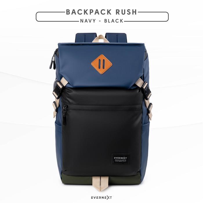 (Style Mall.id) EVERNEXT - Tas Ransel Sekolah Pria Tas Laptop Waterproof Pria Tas Punggung Rush Pria