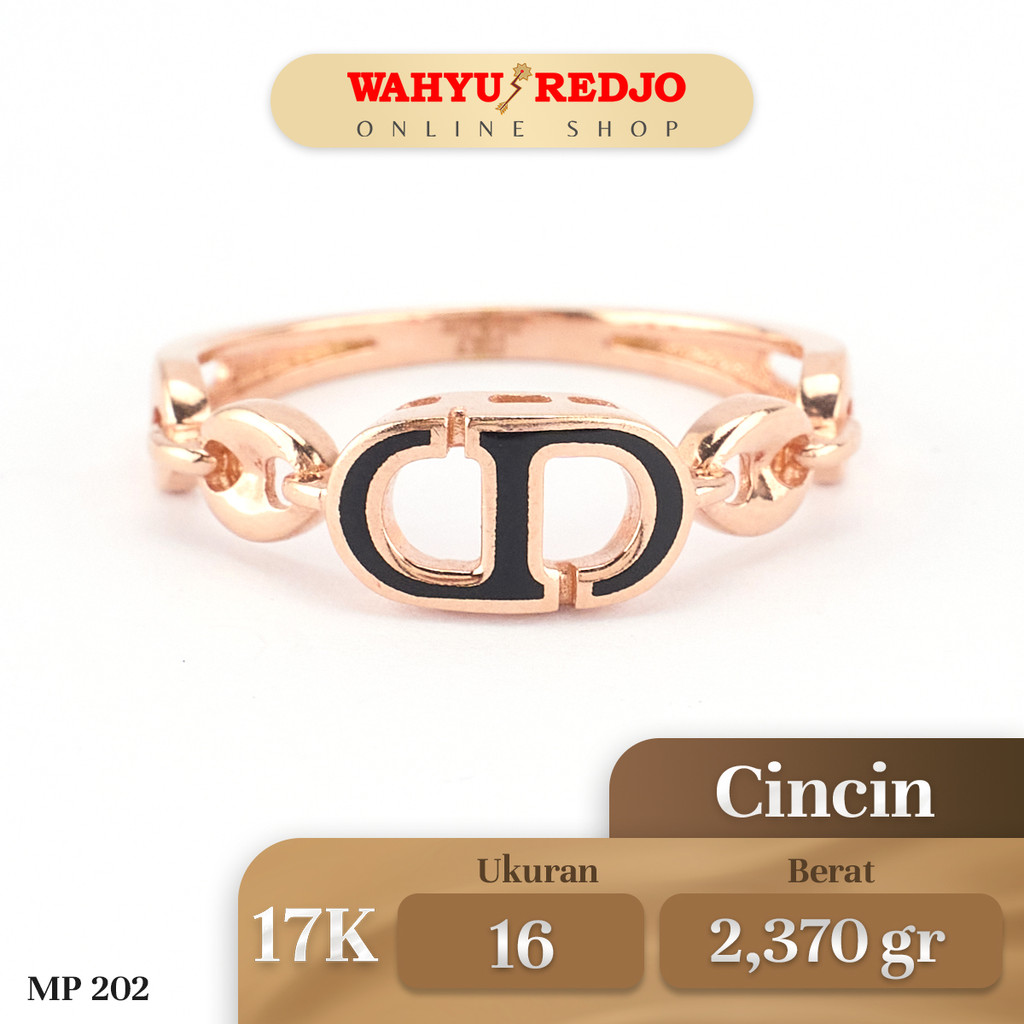 Cincin Emas Rose Gold Kadar 17K Wahyu Redjo CC-17K-28410390-PMR