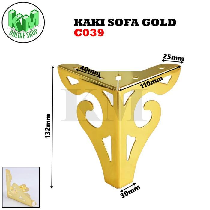 Kaki Sofa Siku Meja Antik Lemari Kuningan Nakas Kaki kursi Gold