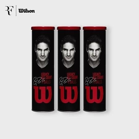 [BUY 1 GET 3 CANS] Wilson RF Roger Federer Legacy Tennis Ball Bola Tenis 4-Ball Metal Can Tennis Bal