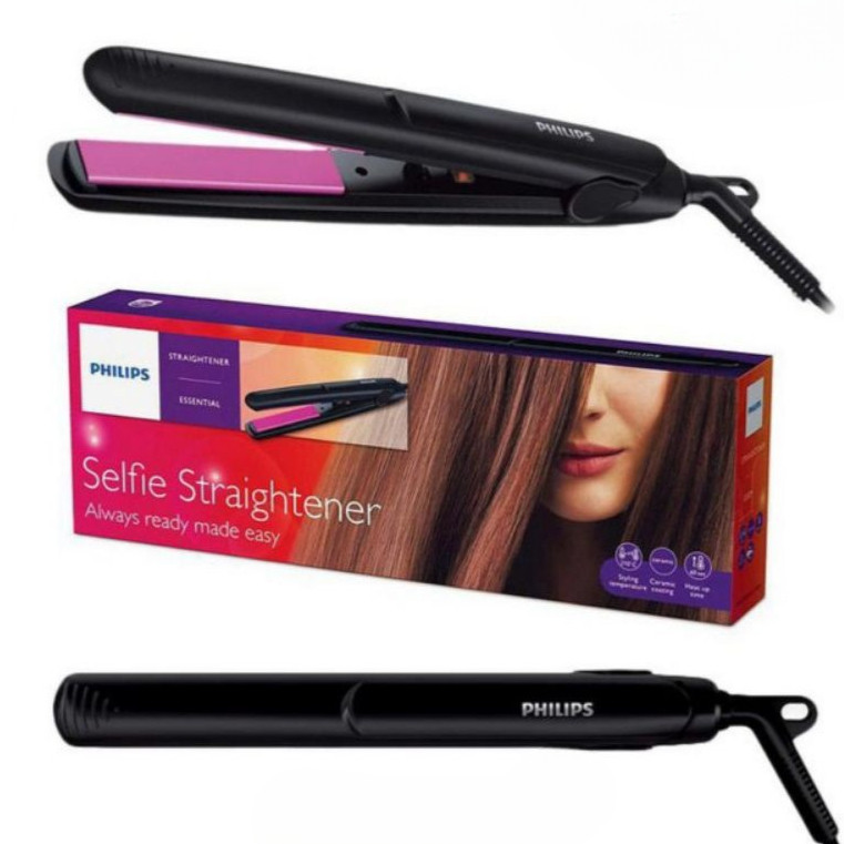 PHILIPS PELURUS RAMBUT HP 8401 HP8401 CATOK CATOKAN RAMBUT PHILIPS SELFIE HAIR STRAIGHTENER ORIGINAL