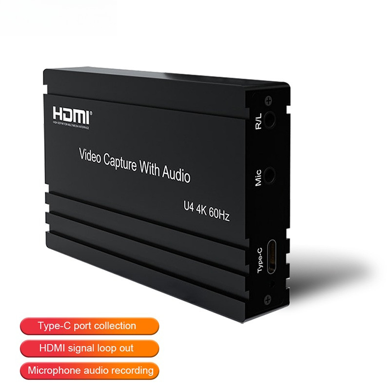 video capture 4K 60hz Type C With Audio HDMI to Type-c Gaming Video Capture Card For OBS Vmix Live S