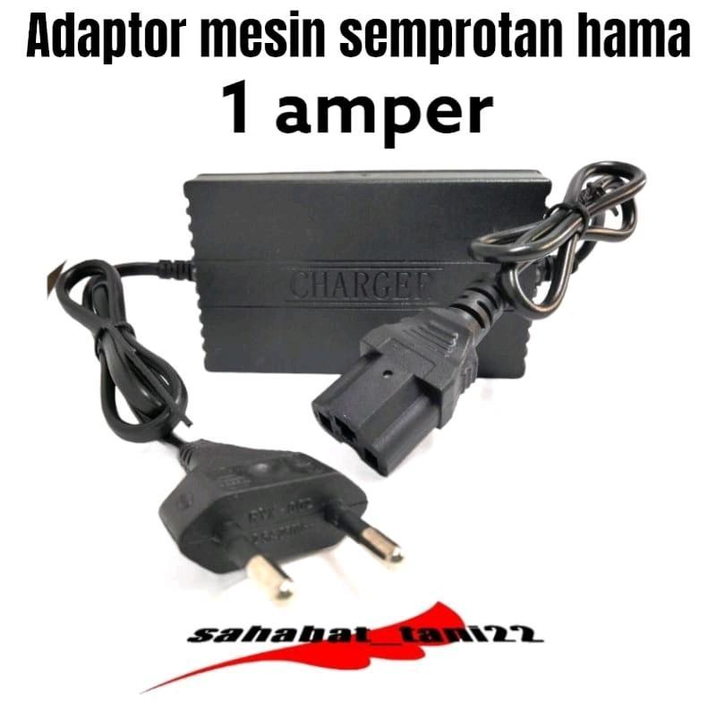 Paket Pompa Dinamo DC DOUBLE Aki Kering Elektrik Adapter Charger Elektrik