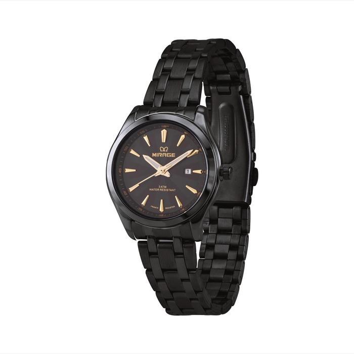 Mirage Watch - Jam Tangan Wanita Original Hitam Trendy Casual Anti Karat 8754 / 8893 - Hitam