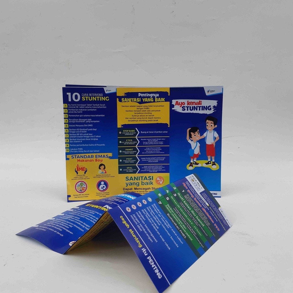 Leaflet Kesehatan, Leaflet Stunting, Brosur Stunting, Leaflet edukasi Stunting, Leaflet Gizi