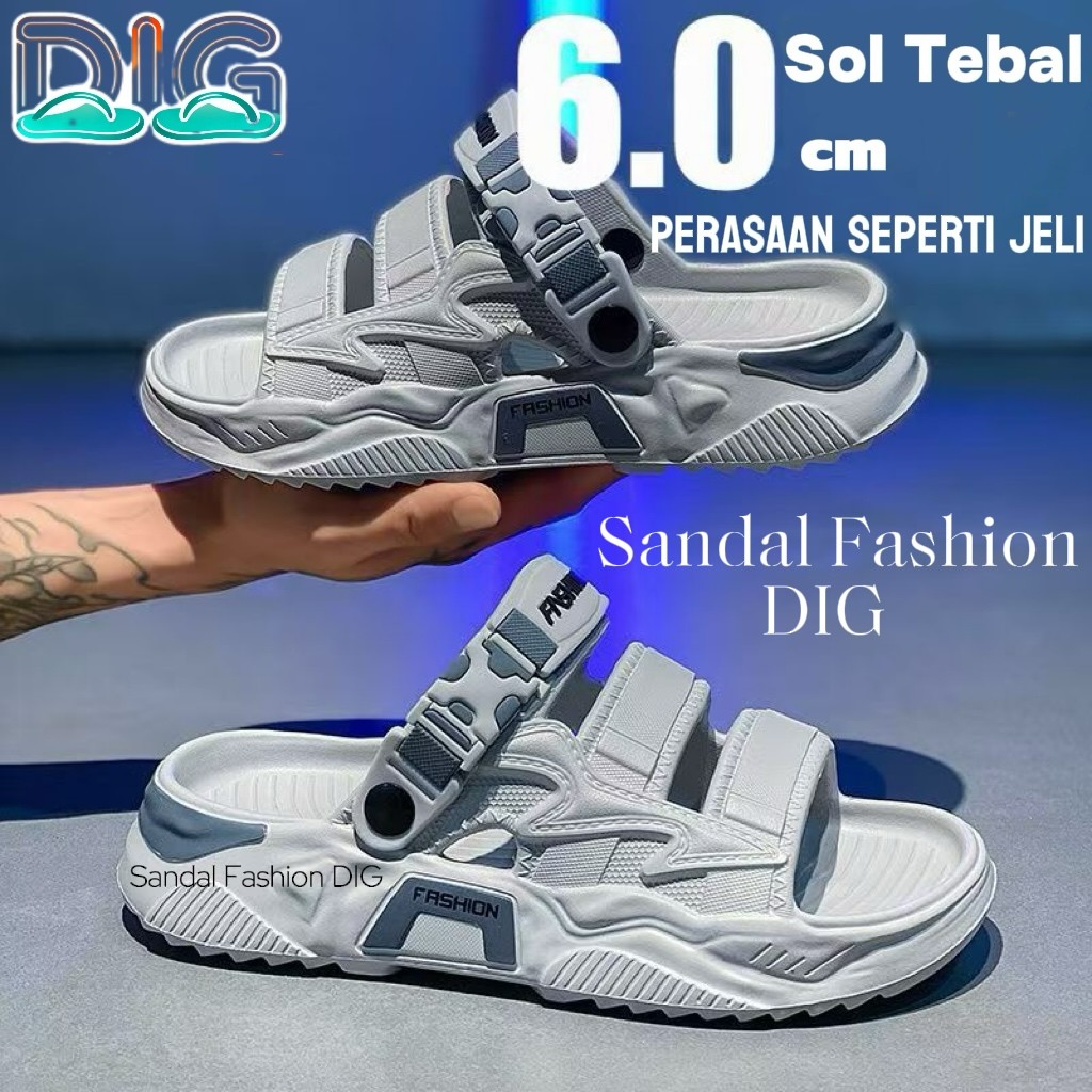 2025 Sandal Pria Premium Model Korea Baim Sendal jibbitz Baim Cowok Korea Style Sandal jelly