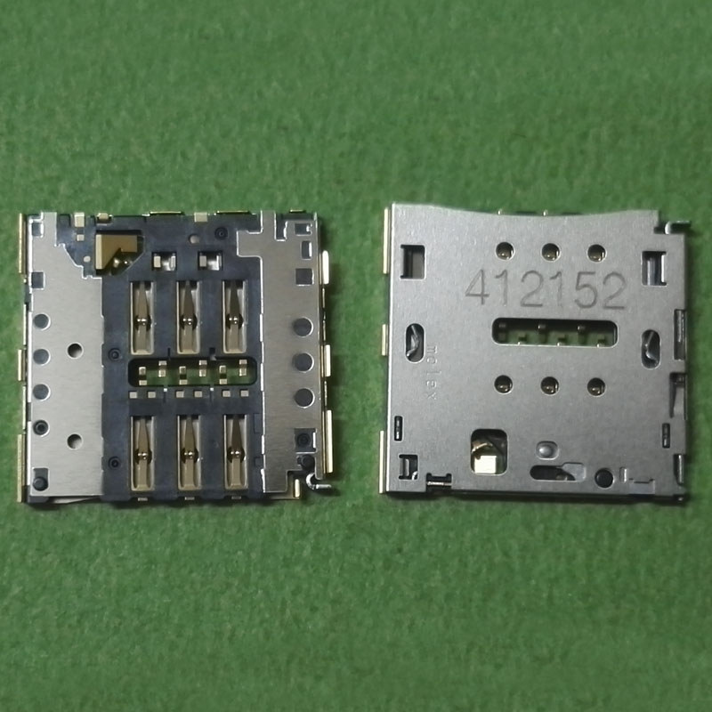 2pcs Sim Card Reader Tray Connector Socket Holder Slot for Huawei P7-L07 L09 L05 L00 Mate 7 MT7-UL00