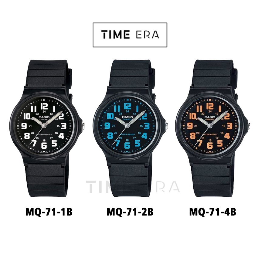 ORIGINAL Casio General MQ-71-1B/ MQ71-2B 4BJam Tangan Unisex Analog Rubber Karet CS1