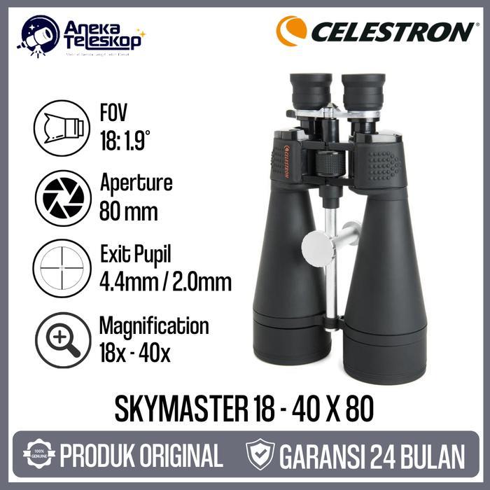 Celestron Skymaster 18 - 40x 80 Teropong Binocular Teleskop
