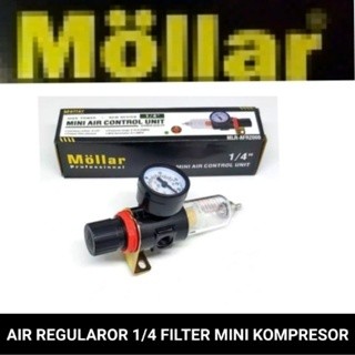 REGULATOR AIR FILTER KONTROL 1/4 KOMPRESOR MINI MOLLAR