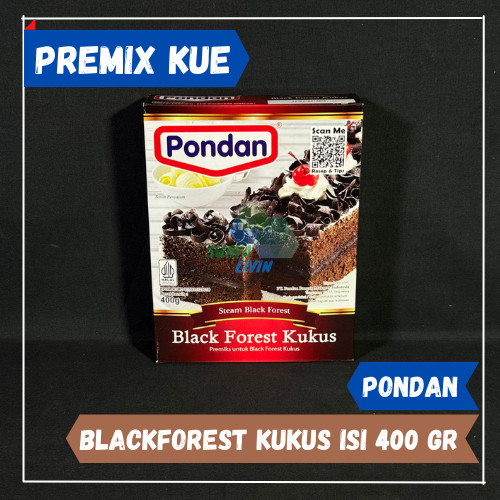 Pondan Premix Black Forest Kukus isi 400gr / Premix Kue / Cake Mix / Kue BlackForest