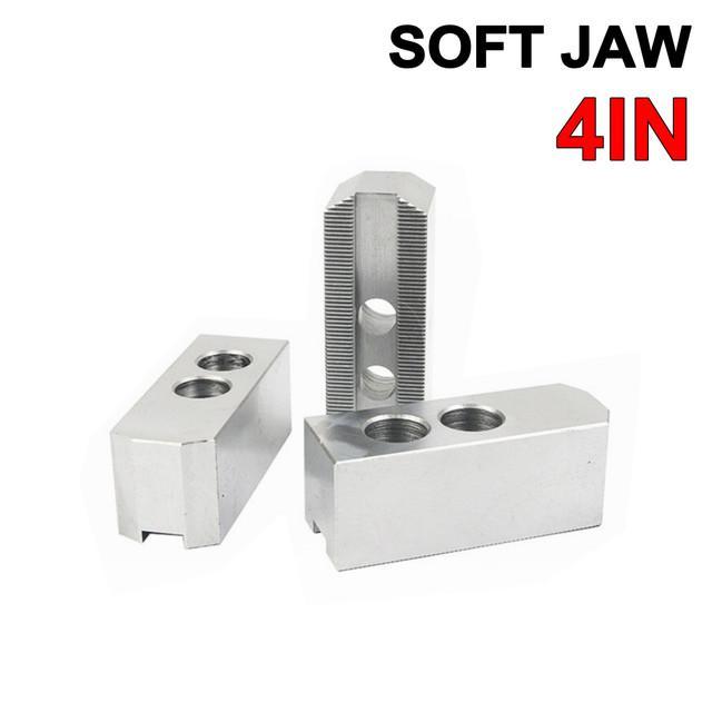 Soft Jaw 4 Inch LEXEES Claw Bubut 3 Jaw Chuck Mesin Lathe CNC - 90